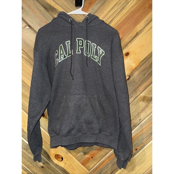 Champion Other - Cal Poly Sweatshirt Men's Sz Med Gray Pull Over Champion Hoodie